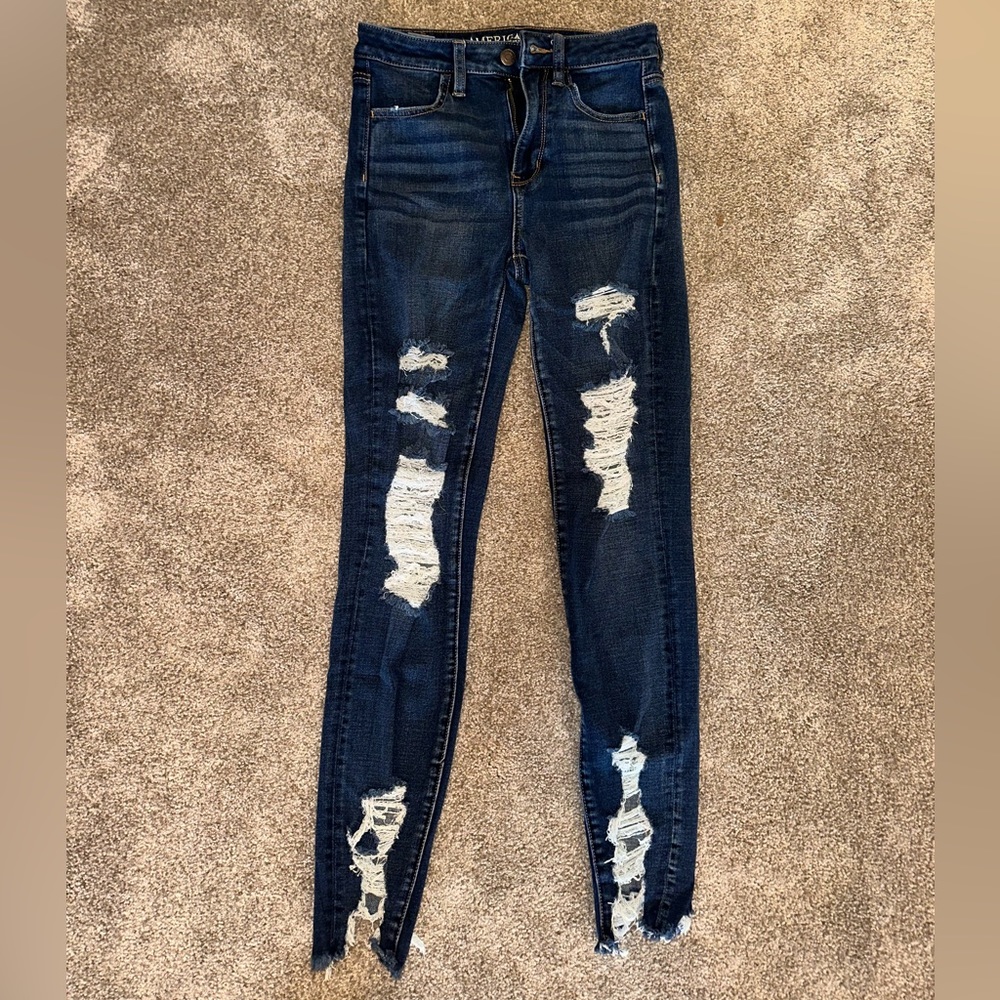 American Eagle Super High Rise Stretch Jeans